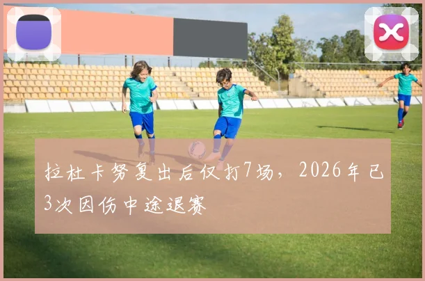 拉杜卡努复出后仅打7场，2026年已3次因伤中途退赛